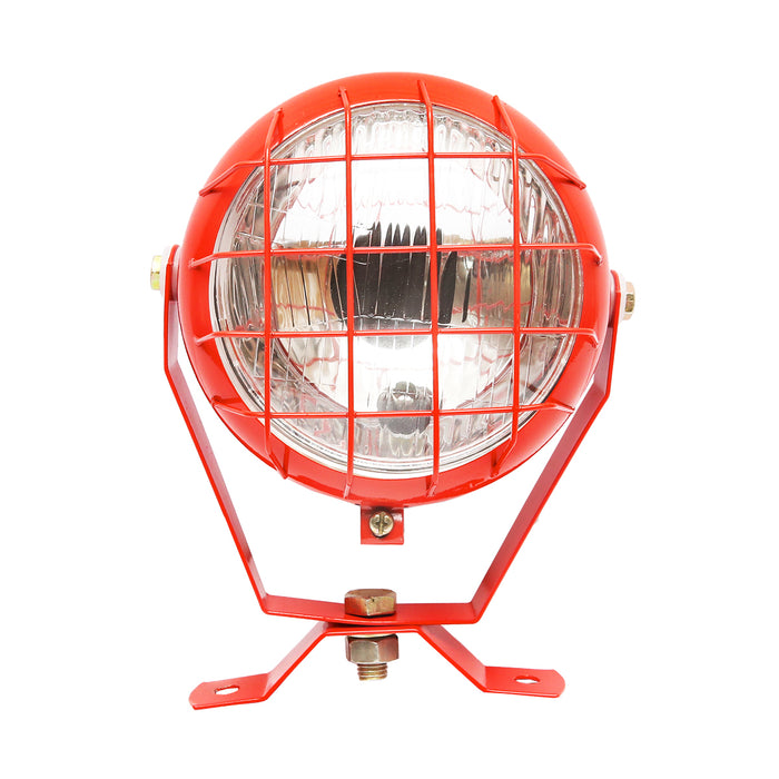 Faro da lavoro arancione orientabile, proiettore con interruttore per trattore o macchina agricola 12V Breckner Germany