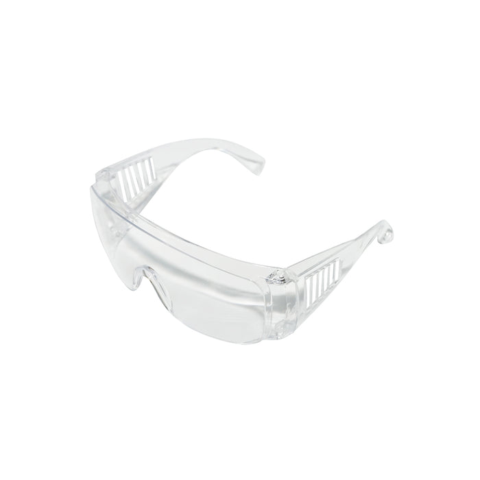 Occhiali di protezione trasparenti in PVC.
