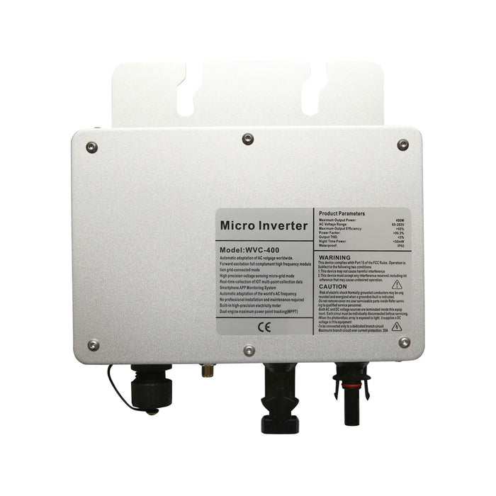 Microinverter per pannelli solari fotovoltaici 400W, 230V, WiFi, IP65, MPPT