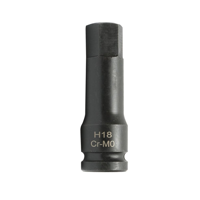 Chiave a bussola a impatto esagonale H18, 78 mm, quadrata 1/2 Cr-Mo
