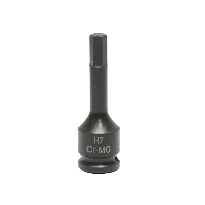 Chiave a bussola a impatto esagonale H7, 60 mm, quadrata 3/8 Cr-Mo