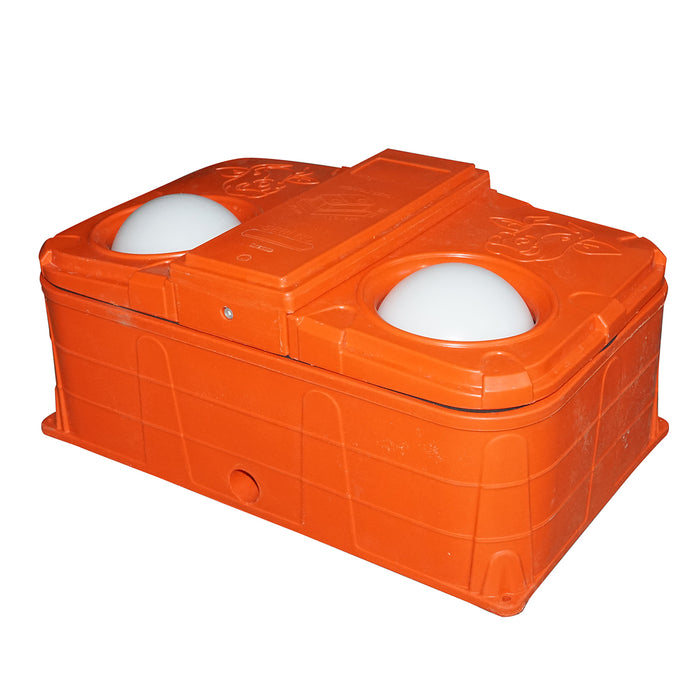 ABBEVERATOIO ANTIGELO GALLEGGIANTE SFERA, ABBEVERATOIO TERMICO 80L BOVINI CAVALLI SUINI 80L 60x100x45cm