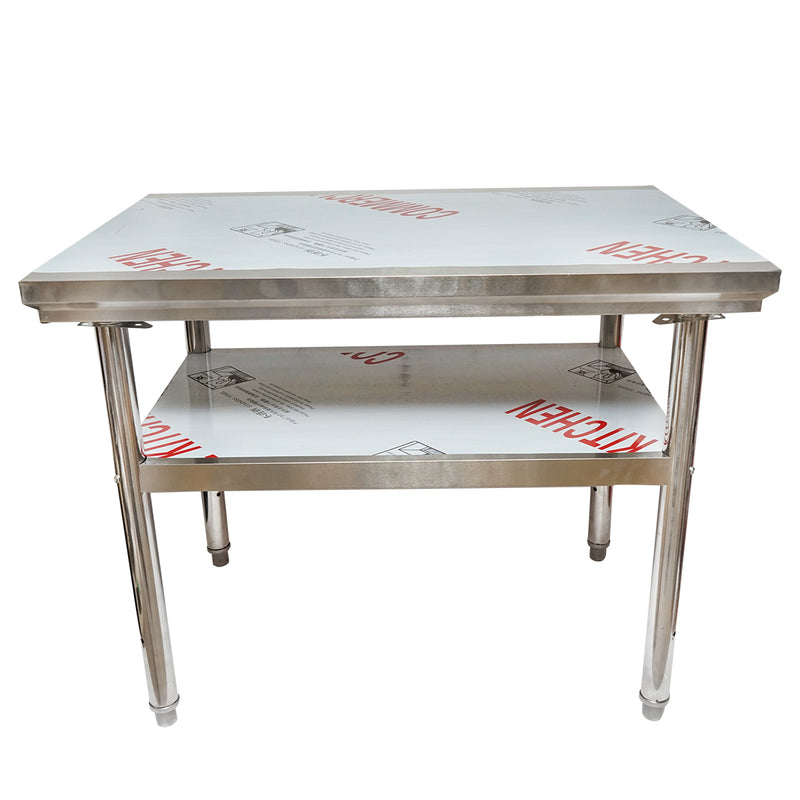 Tavolo da lavoro per apicoltura in acciaio inox (1000x700x800 mm) con ripiano