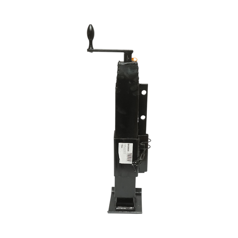 Piede di supporto regolabile per rimorchio con manovella (50 cm), montaggio laterale, cilindro da 80 mm, carico massimo 6.000 kg.