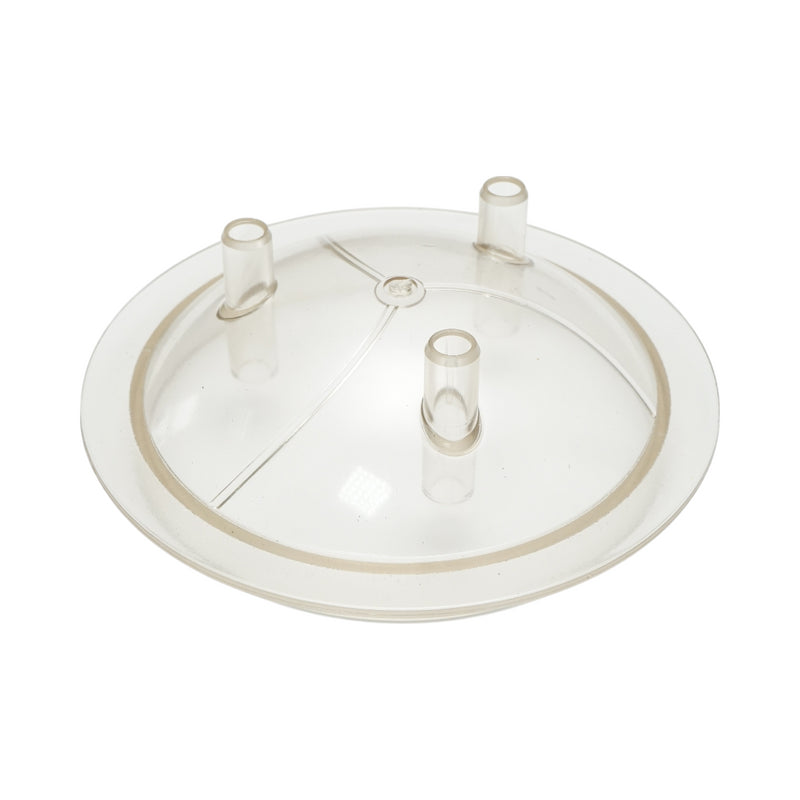 Coperchio trasparente per tanica da 40 litri con 3 uscite per mungitrice per mucche Breckner Germany