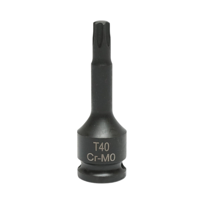 Chiave a bussola a impatto Torx T40, 60 mm, quadrata 3/8 Cr-Mo