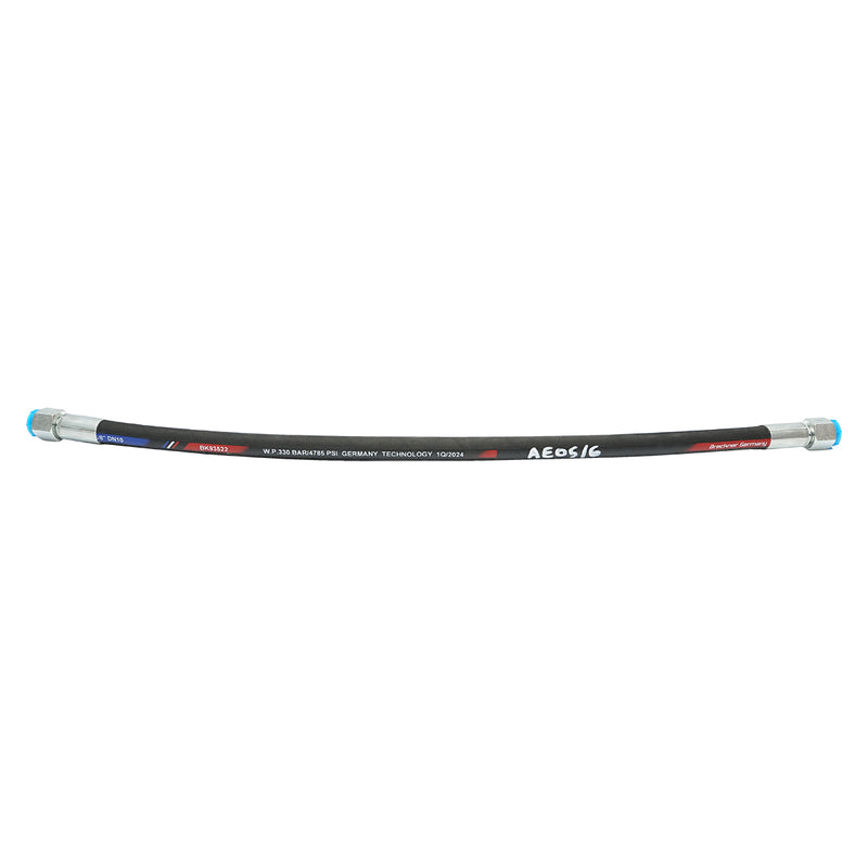 Tubo ad alta pressione 2SN DN10 con raccordi pressati idraulicamente, L = 600 mm (riduzione M20x20)