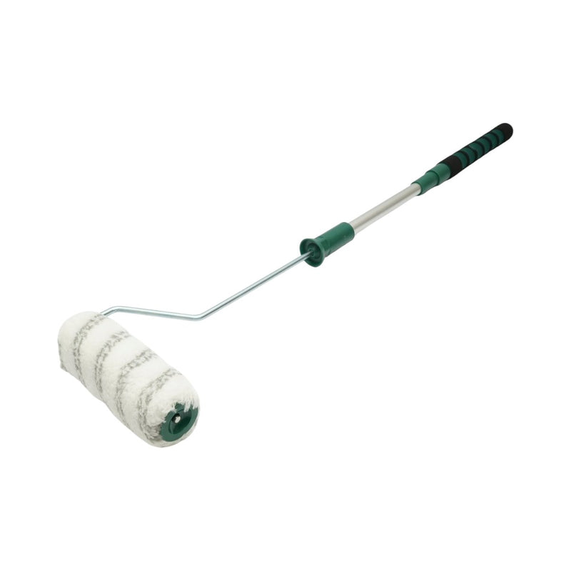 Rullo in poliacrilico da 18 cm, diametro 80 mm, spessore fibra 18 mm, manico telescopico in metallo 42-84 cm Breckner Germany
