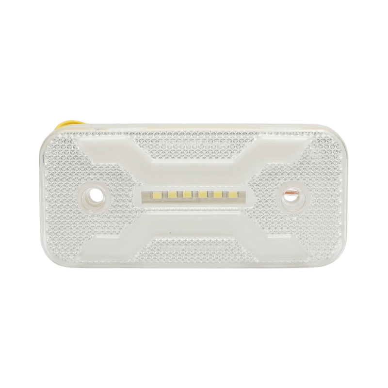Luce di ingombro laterale a LED bianchi (12V-24V), 2 funzioni, modello X NEON, 30 LED, 110x52x16 mm Breckner Germany