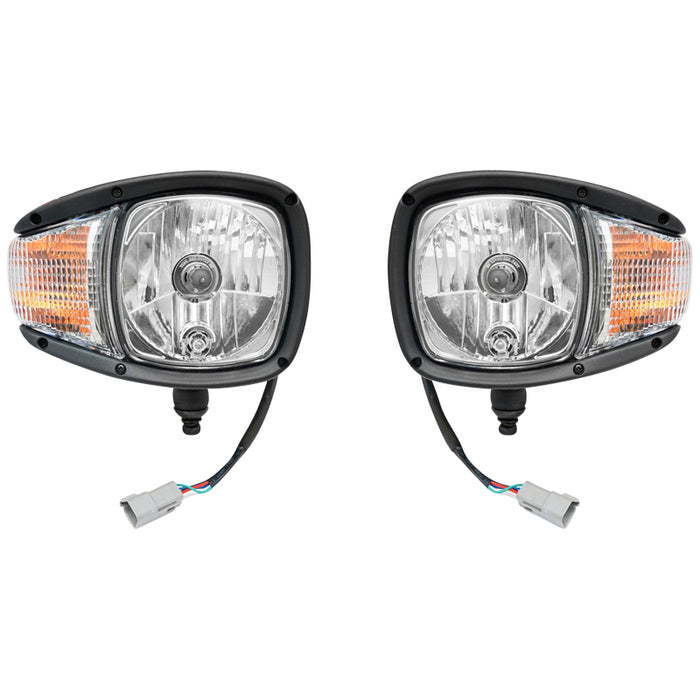 Set di fari anteriori con indicatori di direzione destro e sinistro 12V HR-A-030 Breckner Germany
