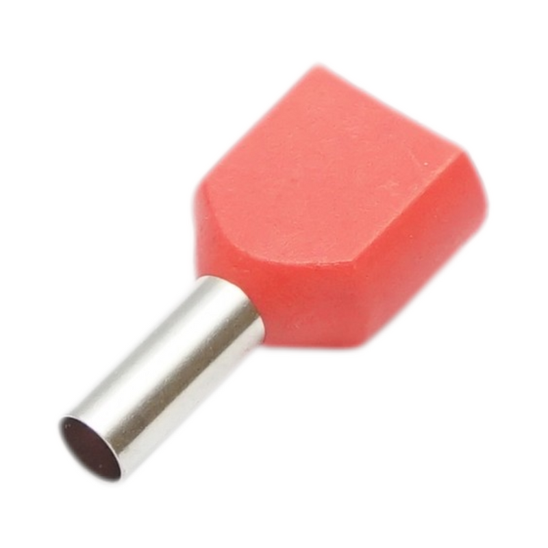 Longroad TE2508 Terminali a bussola doppi isolati 2x2,5 mm² / 8 mm