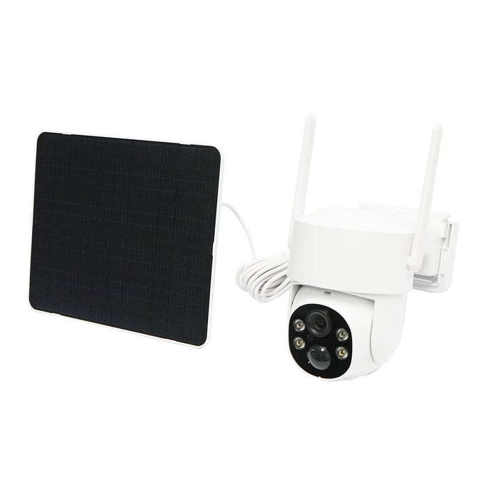 Telecamera di videosorveglianza 4MP, WIFI 4G rotante con pannello solare 5W, PTZ, 1080P, UBOX