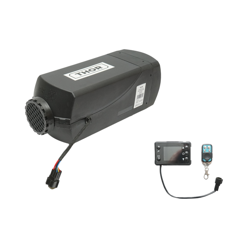 Riscaldatore autonomo (da parcheggio) 12/24V, 10kW, con telecomando, display LCD e candeletta Kyocera – THOR