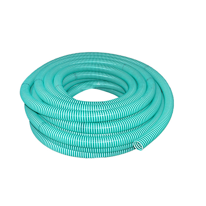 Bobina di tubo per acqua in PVC da 30 m con spirale, 1,5 pollici, diametro interno 32 mm, diametro esterno 40 mm, aspirazione e mandata