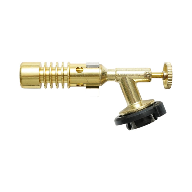 Testina per cannello a gas FlameGun per bombolette spray, accensione manuale, fiamma regolabile a 1300°C.