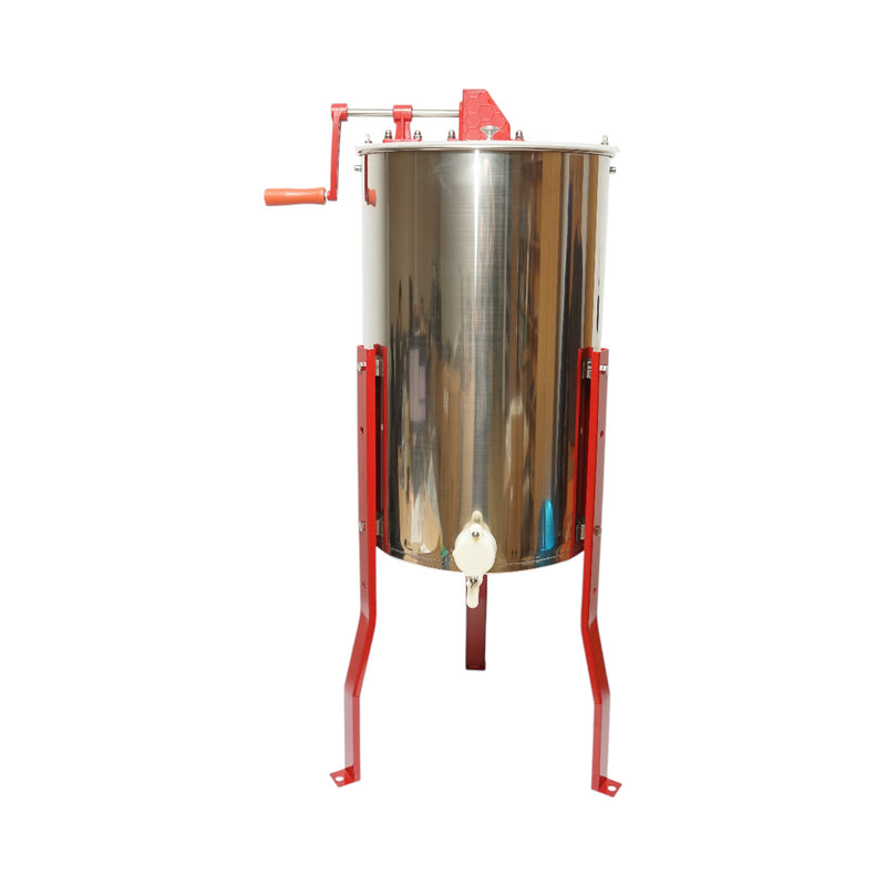 Centrifuga manuale apicola, estrattore di miele in acciaio inox con 3 telai