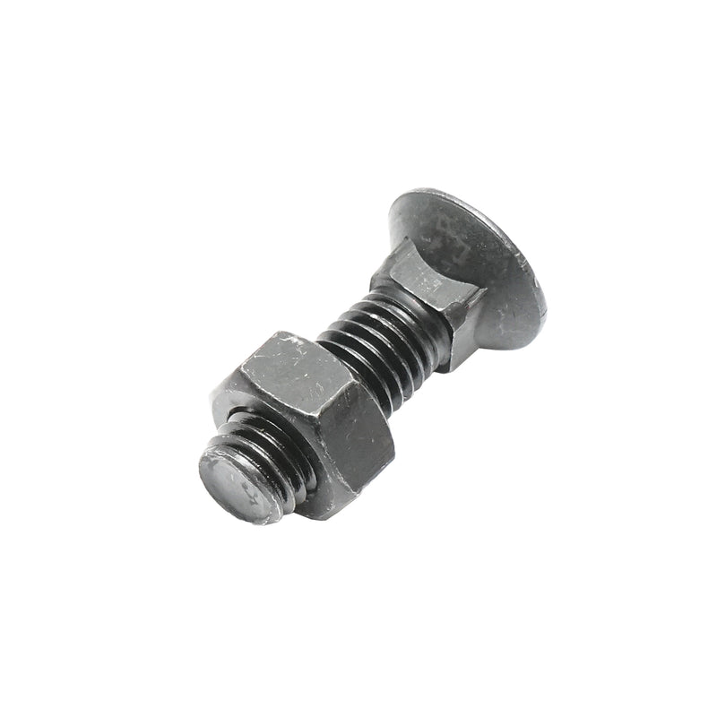 Bullone da aratro M12x40 mm a collo quadro con dado