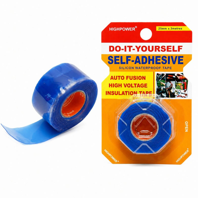 Nastro in silicone elettroisolante, impermeabile e autovulcanizzante HighPower 25 mm x 3 m