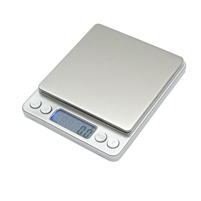 Bilancia da Cucina Digitale, 3 kg di Capacità, Precisione 0,1 g, Display LCD, Piattaforma in Acciaio Inox, Unità di Misura Multipla