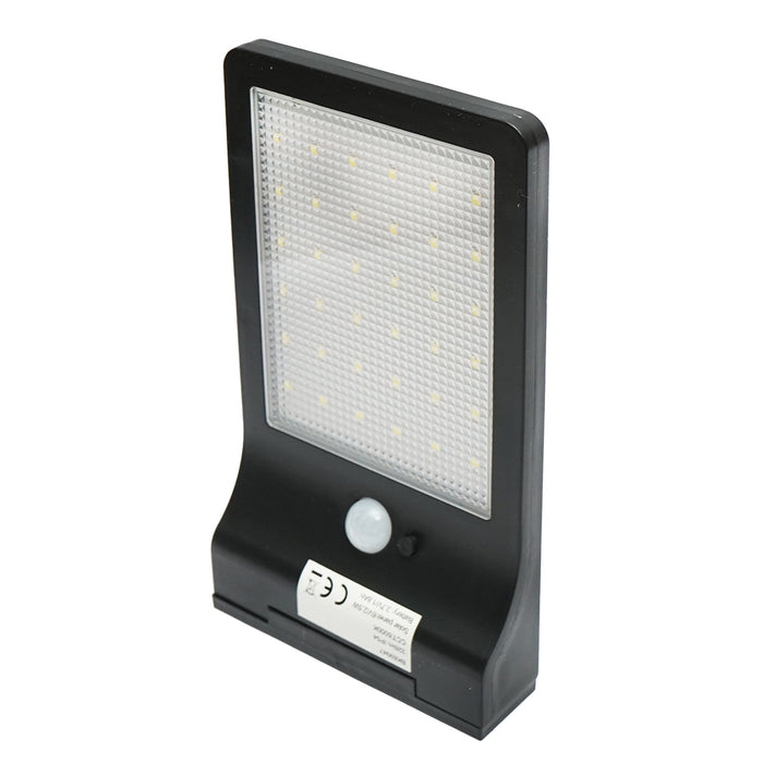 Lampada solare LED 326lm con pannello solare 2,5W/6V, batteria 3,7V/1,8 Ah e sensore crepuscolare IP54