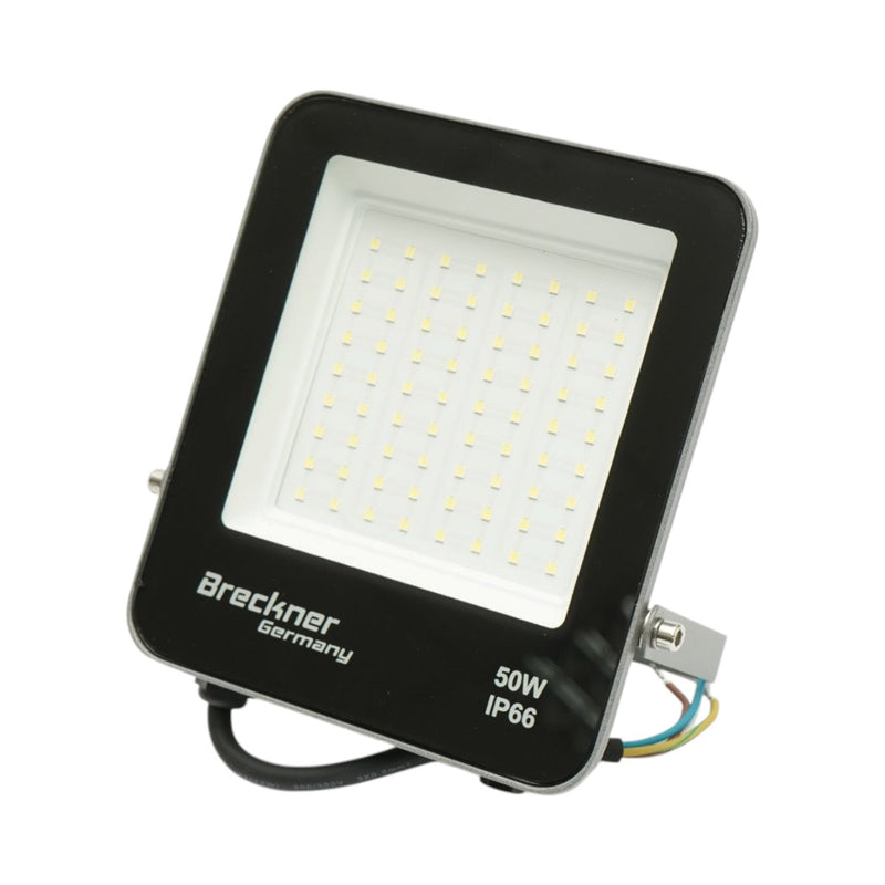 Proiettore LED 50W, 220V, 6500K, 4500lm, fascio largo, 165x145x28mm, IP66 Breckner Germany