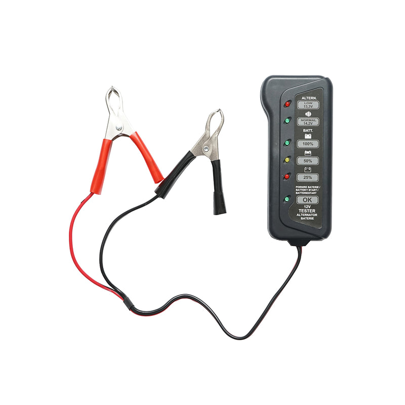 Tester per batterie e alternatori a 12 V