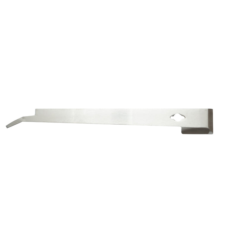 Leva per apicoltura a forma di J in acciaio inox, 285 mm