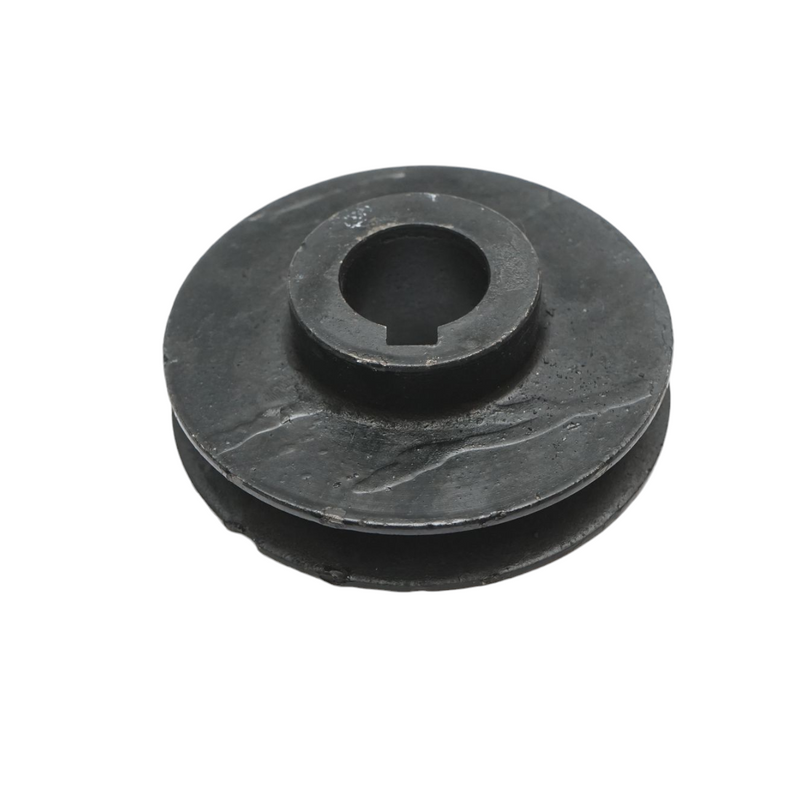 Puleggia a gola singola 85x30 mm per albero da 24 mm con chiavetta