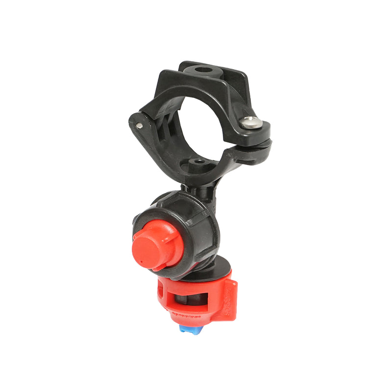 Gruppo spruzzatore completo con ugello e valvola antigoccia per tubo da Ø32 mm (irroratrice per diserbo)