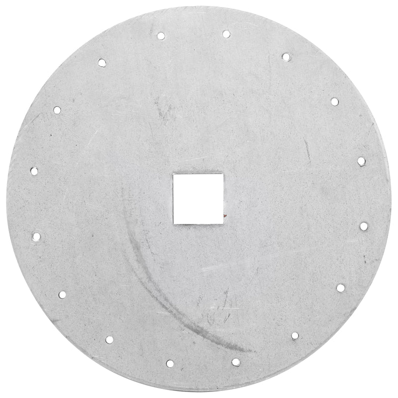Disco seminatrice SPC 6-8, diametro 140 mm, attacco quadro da 18 mm, foro 16x2,5 mm.