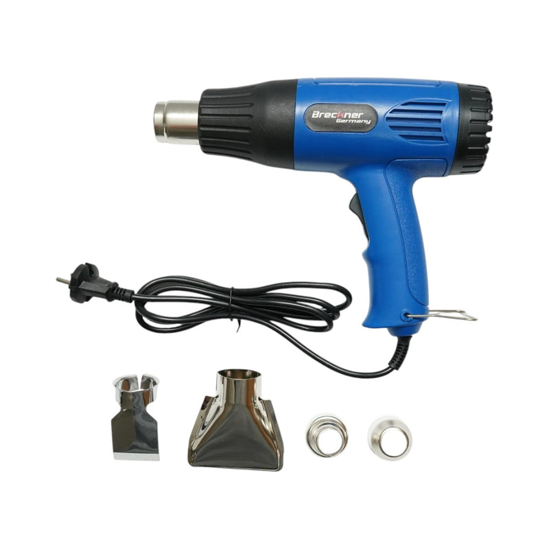 Pistola termica 1600 W, 220 V, portata d'aria 300/500 l/min, 2 livelli di temperatura 300/600 °C Breckner Germany
