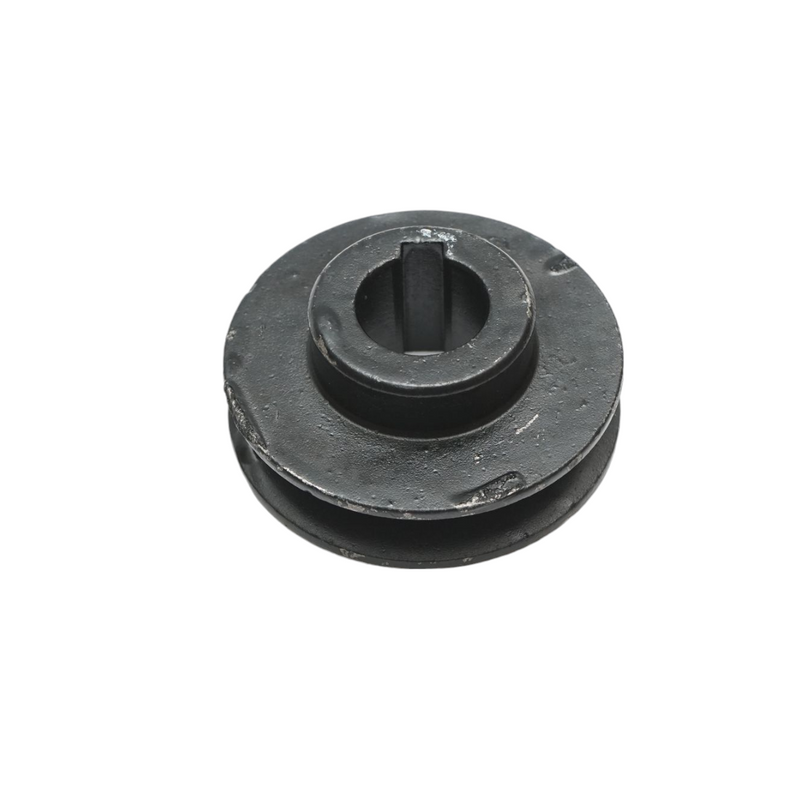 Puleggia a gola singola 76,5x32 mm per albero da 24 mm con chiavetta
