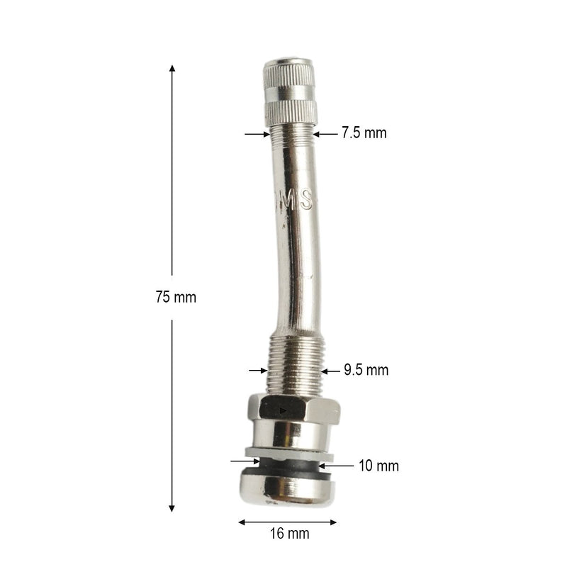Valvola per ruota di autocarro da 75 mm con cerchio in lega MS70-7