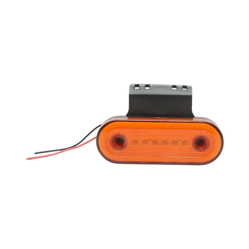Luce di ingombro laterale ovale LED NEON, 12V-24V, ambra, 24 LED, con staffa, 115x44x16 mm Breckner Germany