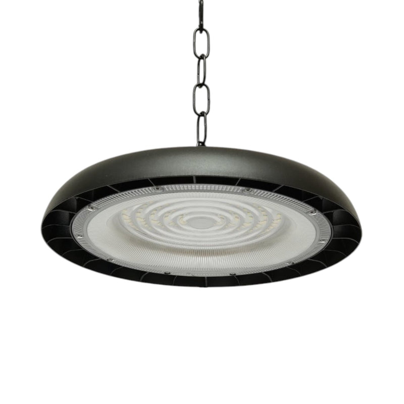 Lampada industriale LED UFO High-Bay da 100 W, 100-265 V, 6500 K, 12000 lm per capannoni industriali e magazzini, 290x32 mm, IP65 Breckner Germany
