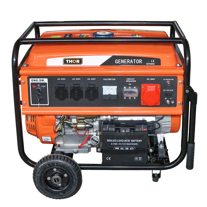 Generatore elettrico a benzina 220-380V 7,2KW 50Hz THOR