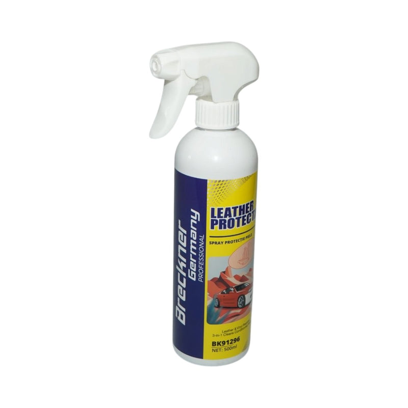 Spray protettivo 3-in-1 per pelle e vinile: pulisce, nutre e ripristina – Protettivo per pelle 500 ml Breckner Germany