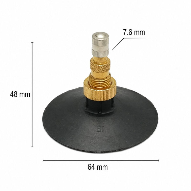 Valvola per camera d'aria TR218A con base larga da 64 mm