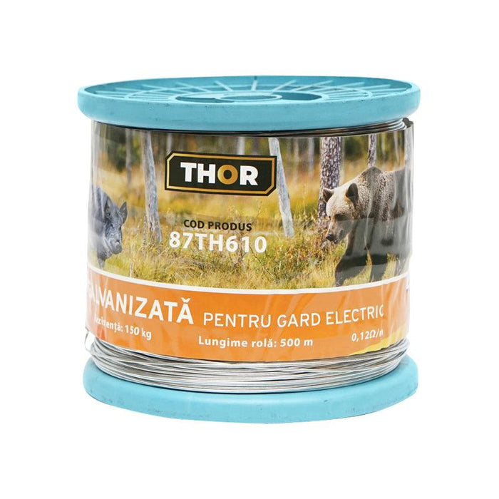 Filo metallico zincato recinto elettrico Ø1,2mm Lunghezza 500mt, Recinzioni Elettriche Thor