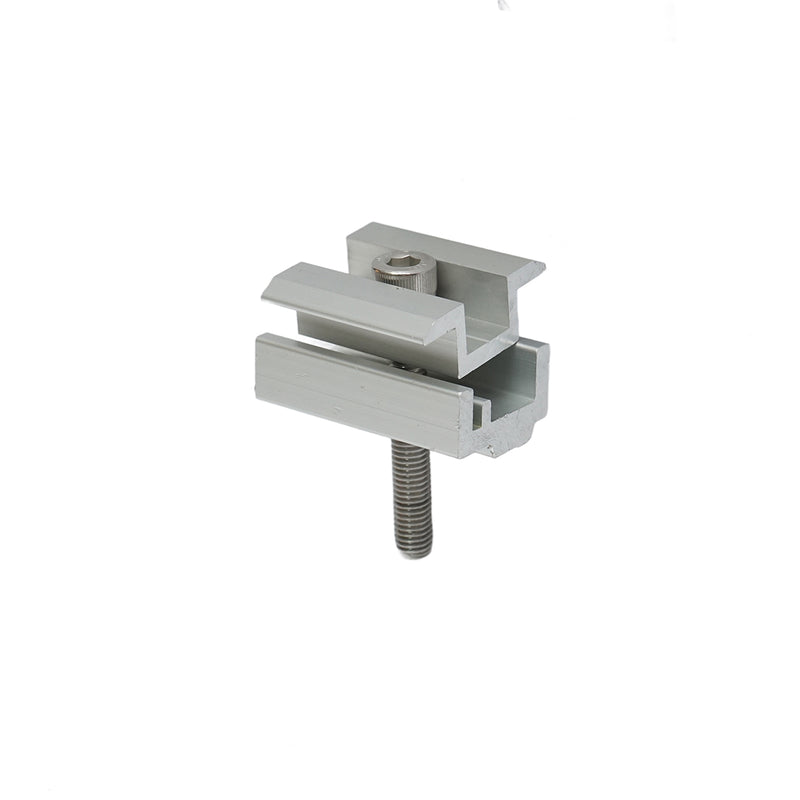 Morsetto centrale da 35 mm con bullone M8x55 mm – fissaggio per pannelli solari fotovoltaici, per sistemi LF74 e LT24
