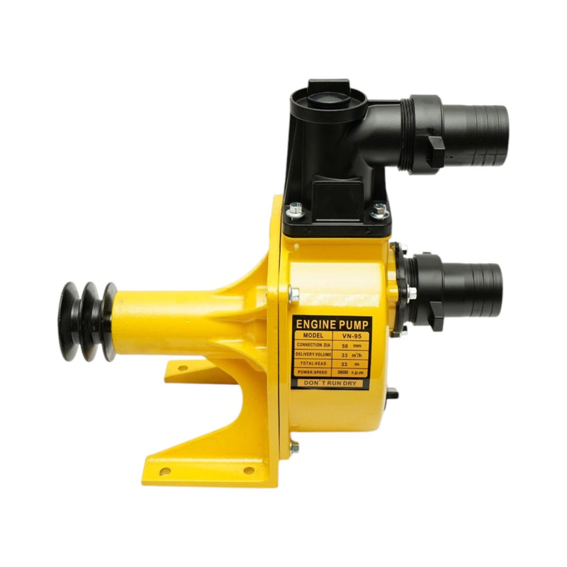 Pompa centrifuga autoadescante per acqua con doppia puleggia, 3 kW, 2 pollici, portata 33 m³/h, profondità di aspirazione 7 m, prevalenza 33 m, per irrigazione