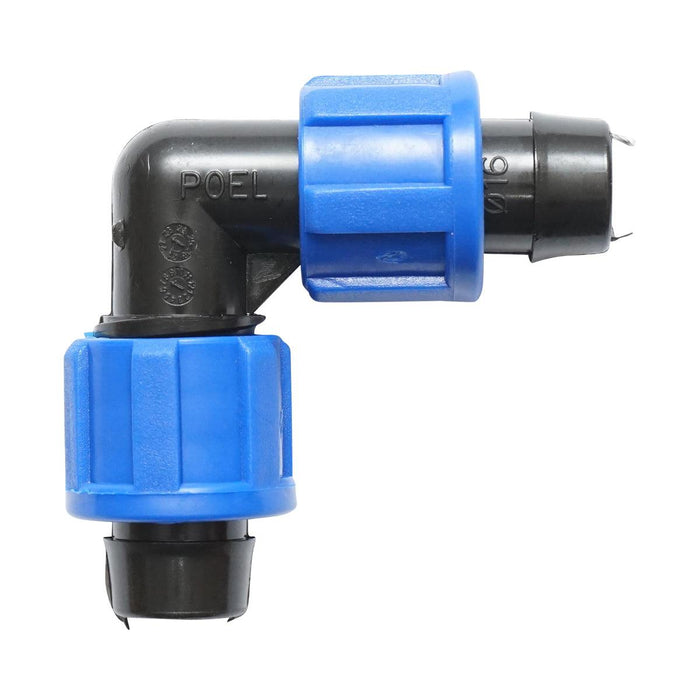 Adattatore a Gomito per Irrigazione a Goccia Gomito connettore per tubo di irrigazione 16x16mm per sistemi di irrigazione a goccia