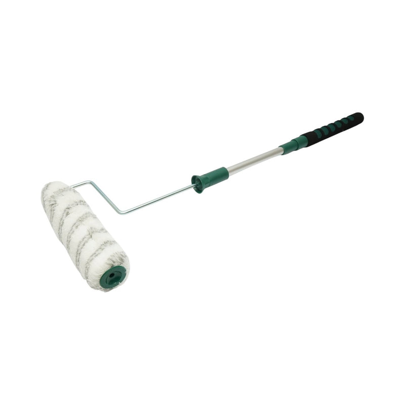 Rullo in poliacrilico da 25 cm, diametro 75 mm, spessore fibra 18 mm, manico telescopico in metallo 42-84 cm Breckner Germany