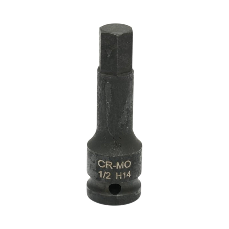 Bussola a impatto con inserto esagonale H14, 78 mm, attacco quadro da 1/2", Cr-Mo Breckner Germany