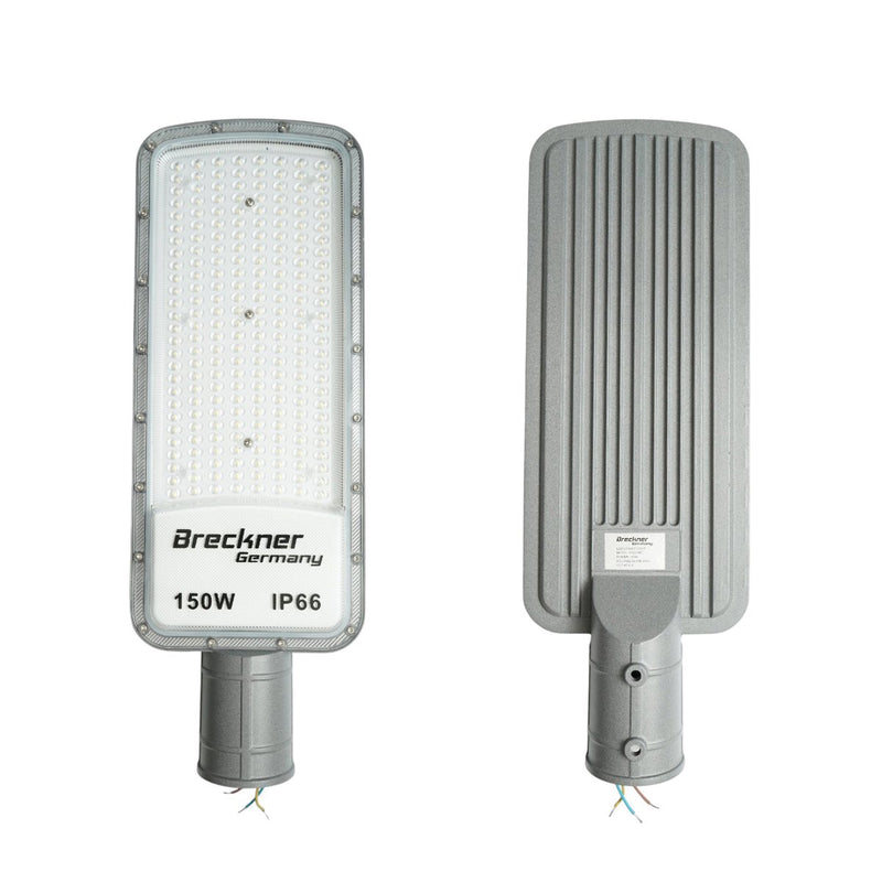 Lampione stradale LED da 150 W, 100-265 V, 6500 K, 16500 lm, montaggio su palo, 485x170x25 mm, IP66 Breckner Germany