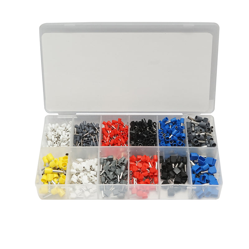 Kit di puntalini isolati per cavi elettrici, 0,5–6 mm², 775 pezzi