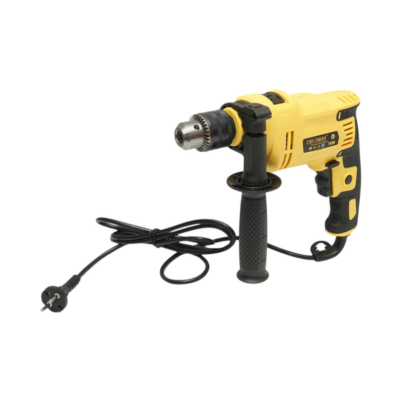 Trapano a percussione 750W, 220V, mandrino da 13 mm, 3000 giri/min Crownman