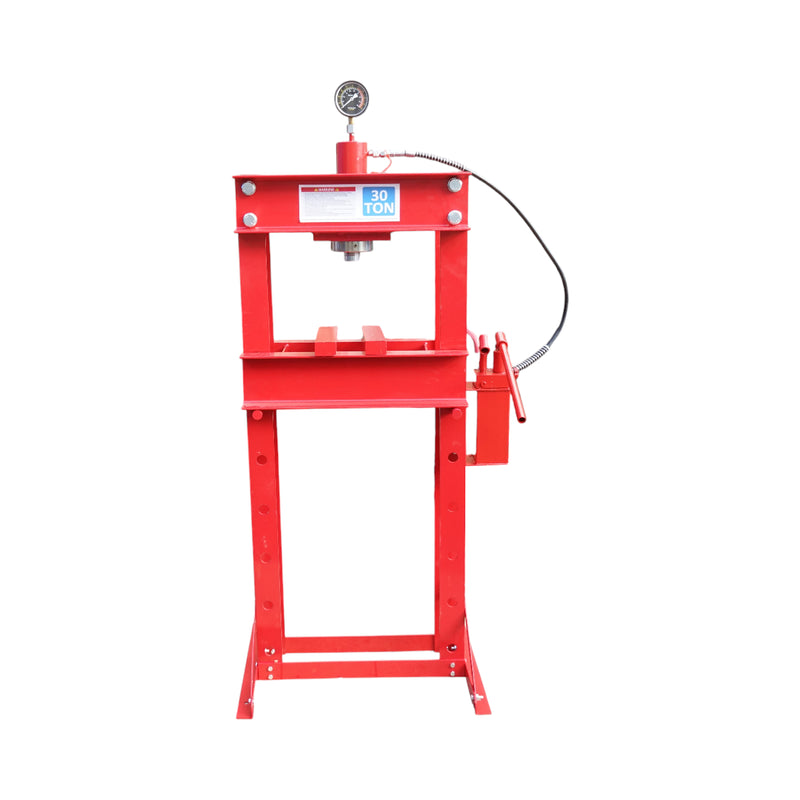 Pressa idraulica 30T, apertura regolabile 0-820mm, corsa pistone 0-160mm