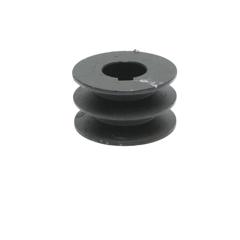 Puleggia a 2 gole 58x32 mm per albero da 24 mm con chiavetta