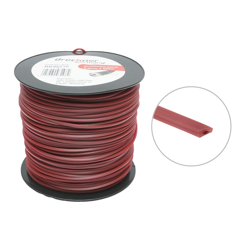 Filo per decespugliatore a sezione quadrata rinforzato, 3,3 mm x 232 m Breckner Germany